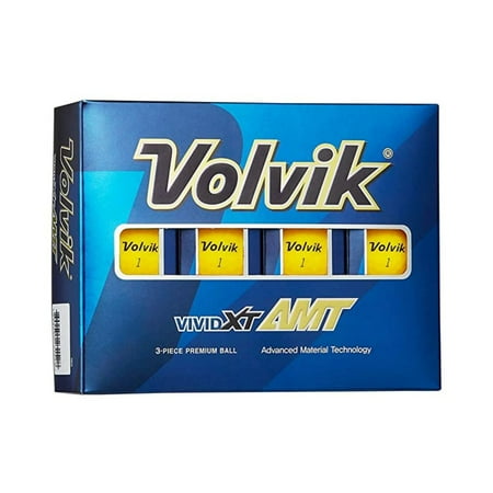 UPC: 0818615023433 | Volvik Vivid XT AMT Golf Balls Matte Yellow 12pk