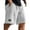 White, variant on Mens Daily Jacquard Textured Shorts Casual Drawstring Elastic Waist Lounge Short Pants Loose Fit Comfy Beach Shorts with Pockets White L