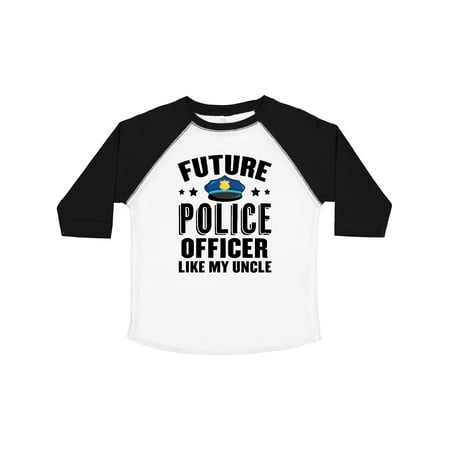 

Inktastic Future Police Officer Like My Uncle Gift Toddler Boy or Toddler Girl T-Shirt