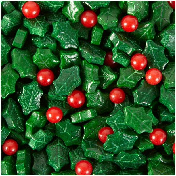 Wilton Holly Sprinkles, 3.3 oz.