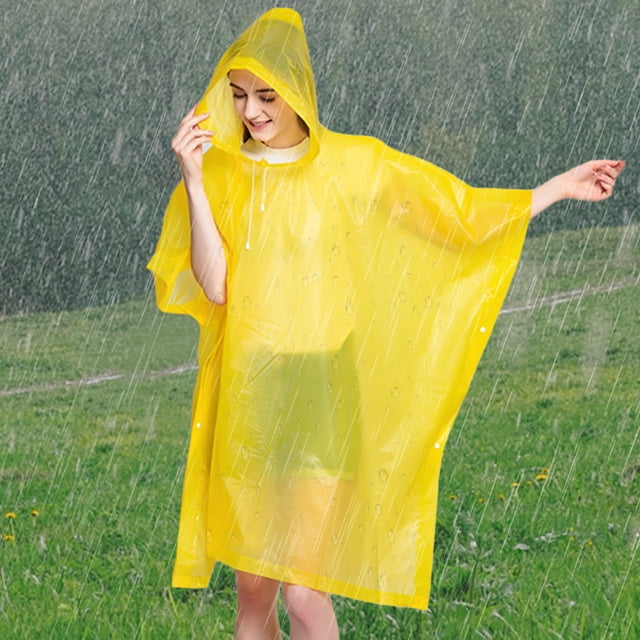 Ropa impermeable para exteriores Espesar Ponchos de lluvia Traje impermeable para adultos para mujeres y hombres JShteea El nuevo