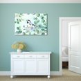 thumbnail image 2 of wall26 - Canvas Wall Art - Watercolor Style Painting with Bird and Leaves - Giclee Print Gallery Wrap Modern Home Art Ready to Hang - 16x24 inches, 2 of 4