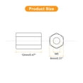 thumbnail image 2 of Unique Bargains 5pcs M5x8x12mm Coupling Nuts, (New), 2 of 4