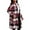 03-Red, variant on Women's Casual Plaid Coats Medium Length Fashion Long Sleeve Zipper Hooded Jackets Lightweight Pocket Outerwear Black L