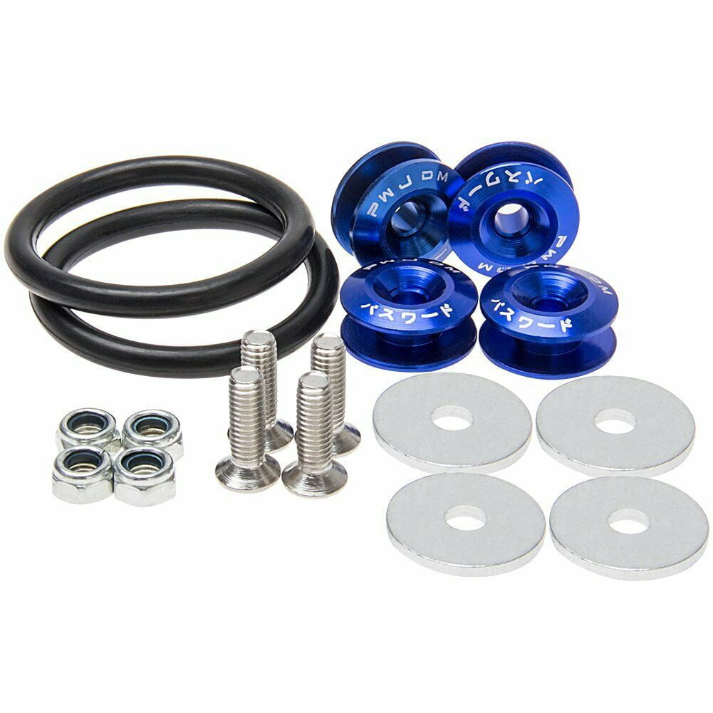 Nextirrer Blue Aluminum JDM Quick Release Fasteners Bumper for Car