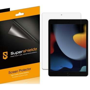 (3 Pack) Supershieldz Designed for iPad 10.2 inch (2021/ 2020/ 2019, 9th/ 8th/ 7th Generation) Screen Protector, Anti-Bubble High Definition (HD) Clear Shield