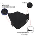 thumbnail image 1 of Cubrebocas Deportivos Facex American con doble válvula Negro, 1 of 5