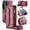 Wine Red, variant on CaseMe Leather for iPhone 17 6.3-inch Case Wallet【RFID Blocking】with 7-Card Holder Zipper Bills Slot, Soft PU Leather Magnetic Shoulder Wrist Strap for iPhone 17 6.3-inch Wallet Case Women,Wine Red