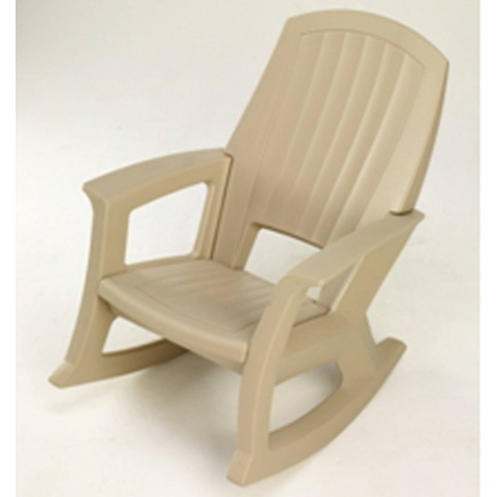 semco plastics sems recycled plastic resin outdoor patio rocking chair sand