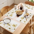 thumbnail image 5 of Yellow Flowers Placemats Set of 2, Watercolor Plants Non-Slip Place Mats Washable Table Mats for Kitchen Dining Table Decorations Indoor/Outdoor, 5 of 9