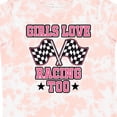 thumbnail image 4 of Inktastic Girls Love Racing Rally Flags Girls Toddler T-Shirt, 4 of 5