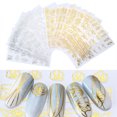thumbnail image 1 of 18 Sheet Nail Sticker Creative Fashion Line Shape Nail Decal Manicure Decal, 1 of 10