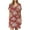 Red, variant on Fesfesfes House Dress for Women Casual Loose Sun Dress Short Sleeve V-Neck Dress with Pockets Ladies Knee Length Dress Gifts for Her Under 10$