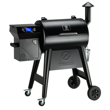 Z GRILLS 459 sq. in. Wood Pellet Grill & Smoker with Latest PID 3.0 Controller, Meat Probes and Rain Cover for Small Family Grilling