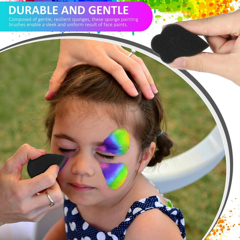 Segolike 20Pcs Body Painting Sponges Body Paint Sponge Kids Face Paint Sponges Bulk Face Painting Supplies For Party Festival Artwork