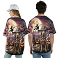 thumbnail image 5 of Spooky Halloween Night Witch Chesapeake Bay Retriever Glowing Pumpkins All Over Print 3D Baseball Shirt Chessie Dog Lover Softball Sport - 12015, 5 of 6