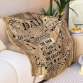thumbnail image 2 of Dad Birthday Gift Birthday Gifts for Dad from Daughter Son Best Dad Ever Gifts Christmas Fathers Day Dad Gifts for Birthday Soft Throw Blanket for Bedding Sofa 50x60, 2 of 6
