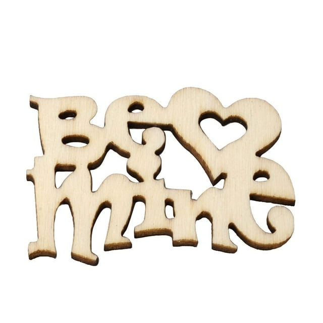 60 Pack Me Too Wood Letters Scene Props Wooden Handwriting Style Exquisite Pendant Letter Decor Crafts
