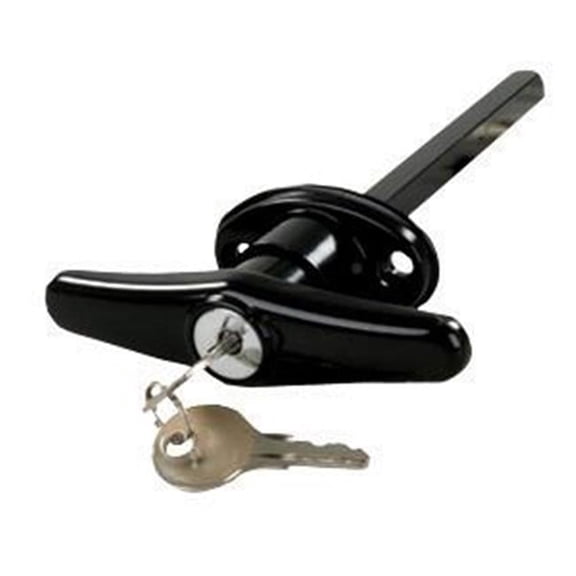10985 Exterior Hardware RV Locking T-Handle- Black