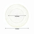 thumbnail image 2 of Efavormart 10 Pack Plastic Dessert Appetizer Plates in Clear Gold Glittered with Beaded Rim, Disposable Round Salad Party Plates 8", 2 of 4