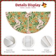 thumbnail image 4 of Daiia Snake And Floral Drawing Merry Christmas Tree Skirt , Xmas Large Lace-up Tree Skirt, Santa Snowflakes Rustic Home Decorations New Year Party Farmhouse Decor-48", 4 of 7