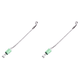 thumbnail image 1 of Alarma Pesca Carpa Wiggler Bobinas Acero Inoxidable Perchas Aparejos () Verde, 1 of 9