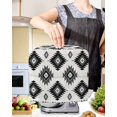 thumbnail image 2 of Black Aztec Stand Mixer Dust Cover with Storage Pocket & Handles,Ethnic Southwest Boho Farmhouse Aesthetic Fits All Tilt Head & Bowl Lift Kitchen Appliance Cover Organizer Bag Accessories,4.5-5 Quart, 2 of 6
