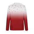 thumbnail image 5 of Hauts à Manches Longues pour Femmes T-Shirt de Noël Imprimé 3D Cerf Décontracté à Col Rond, 5 of 5