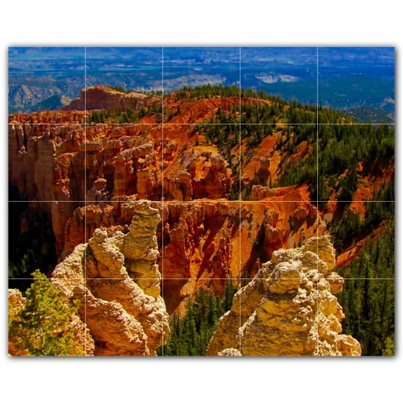 Picture-Tiles.com: Canyon Ceramic Tile Wall Mural WAL500359-54L. 40"W x 32"H using (20) 8" x 8" Ceramic Tiles-Satin Finish