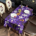 thumbnail image 2 of Cute Halloween Icons Pattern Rectangle Tablecloth 60"x102",Waterproof Polyester Rectangle Table Cloth, Wipeable Spillproof Polyester Tablecloth for Dining, Camping, Indoor and Outdoor, 2 of 6