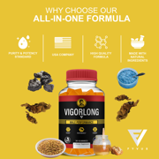(2 Pack) VigorLong Performance Gummies, Vigor Long Max Support (2 Month Supply)
