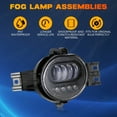 thumbnail image 2 of Pair of LED Fog Lights For Dodge Ram 1500 2002-2008 / Ram 2500 3500 2003-2009 Pickup Truck, 2 of 14