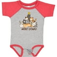 thumbnail image 3 of Inktastic Merry Catmas with Cat Tree and Yellow Star Boys or Girls Baby Bodysuit, 3 of 5