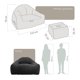 thumbnail image 4 of Sillón De Espuma Comprimida Al Vacío 1 Plaza Japandi Likka Dark Grey, 4 of 6