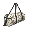 thumbnail image 3 of KLL Hohey Bee Golden2 Duffle Bag For Men Women Sport Gym Fitness Tote Travel Training Workout Basketball Football Weekender, 3 of 8