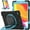 Black Light Blue, variant on KIQ iPad 10.2 7th 8th Gen Case, Heavy Duty Protection Shield Case for Apple iPad 10.2 [Rainbow]