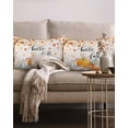 thumbnail image 2 of Fall Pillow Covers 20x12 Inch Set of 2, Autumn Pumpkin Maple Leaf Rustic Linen Decorative Lumbar Throw Pillow Covers, Burnt Orange Pillowcases for Patio Sofa Couch Bedroom Thanksgiving Decorations, 2 of 6