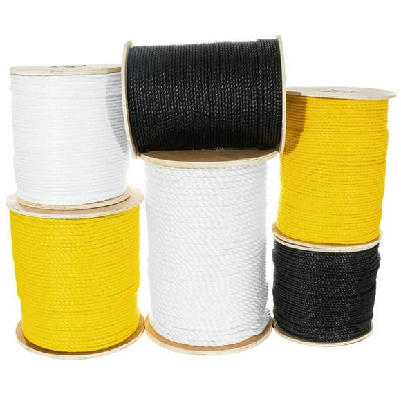 Golberg Twisted Polypropylene Rope - Multiple Colors - 1/4 5/16 3/8 1/2 5/8 3/4 Diameters - Marine Nautical