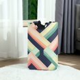 thumbnail image 6 of Yayeee Freestanding Laundry Hamper with Handle Collapsible Large Storage Basket for Clothes, Green Stripes, 6 of 7