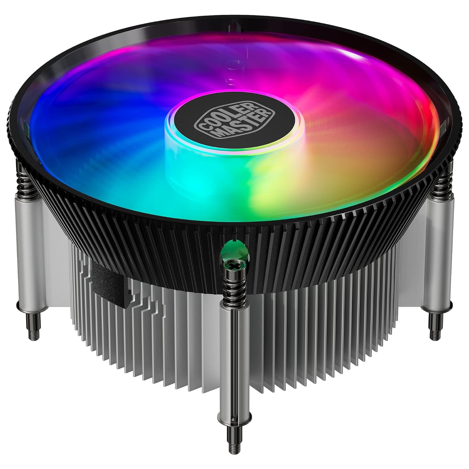 i70C ARGB Low Profile CPU Air Cooler for Intel LGA 1700 / 1851 Only – 120mm PWM ARGB Fan, 95W TDP, Copper Core Base, Black Aluminum Heatsink
