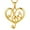 02, Music Heart Gold, variant on Rock Guitar Pick Necklace for Men Women Couples Valentine Day Gifts Punk Music Note Pendant Chain Jewelry