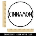 thumbnail image 2 of Cinnamon Flavor Scent Rounded Text Self-Inking Rubber Stamp Ink Stamper - Red Ink - Large 1-1/2 Inch, 2 of 7