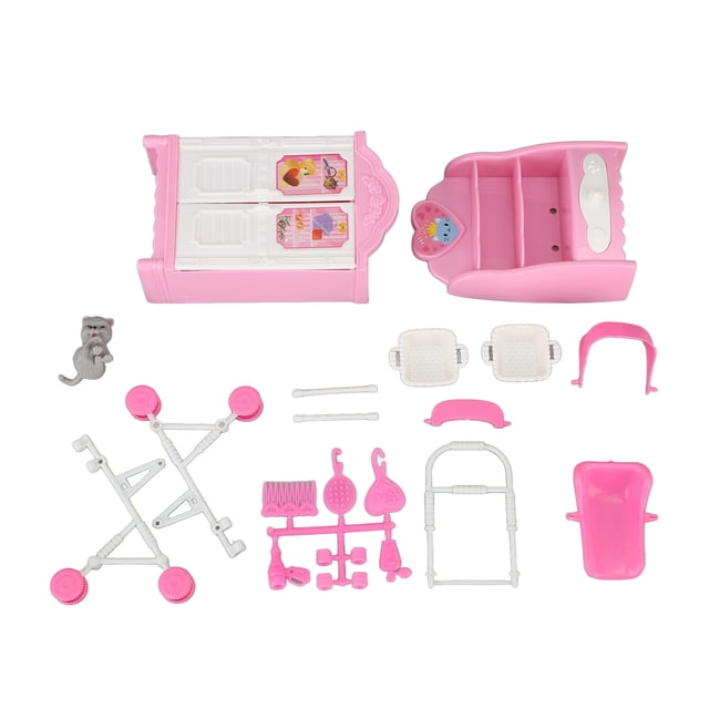 Accesorios para casas de muñecas, juego de armario para casa de muñecas, muebles divertidos para armario de muñecas, juego de armario para casa de muñecas, máxima comodidad