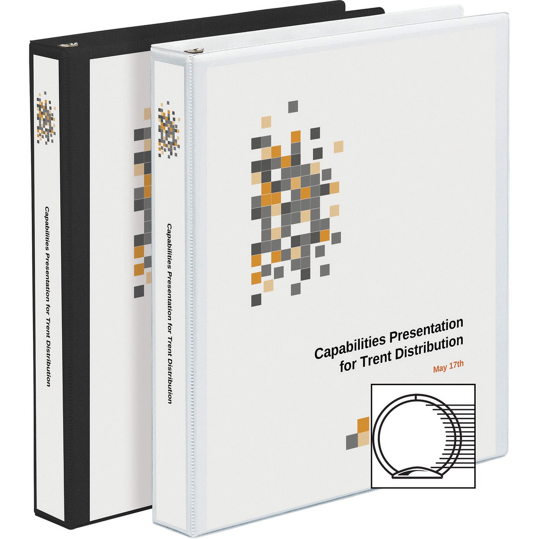 Avery® Economy View Binder - 3" Binder Capacity - Letter - 8 1/2" X 11" Sheet Size - 460 Sheet Capacity - 3 X Round Ring Fastener(s) - 2 Internal Pocket(s) - Vinyl - White - 1.79 Lb - Gap-free