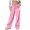 a-Pink487, variant on Women's Casual Pants Multiple Color Drawstring Wide Leg Sweatpants Bull Patch Design Soft Fabric Relaxed Fit Trousers For Casual Daily Outdoor Leisure Activities Relaxed Fit Trousers