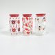 thumbnail image 4 of Navidad a cuadros sombreros de Papá Noel medias árboles de muñeco de nieve Taza de vidrio transparente de café con impresión uv de borosilicato para café helado, refrescos, 4 of 4