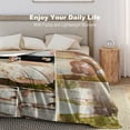 thumbnail image 5 of Custom Blanket with Photo Text Personalized Throw Blanket Customized Blanket for Her for Him Flannel Blankets Father's Day Mother's Day Birthday Valentines, Navy, 40"x50", 5 of 6