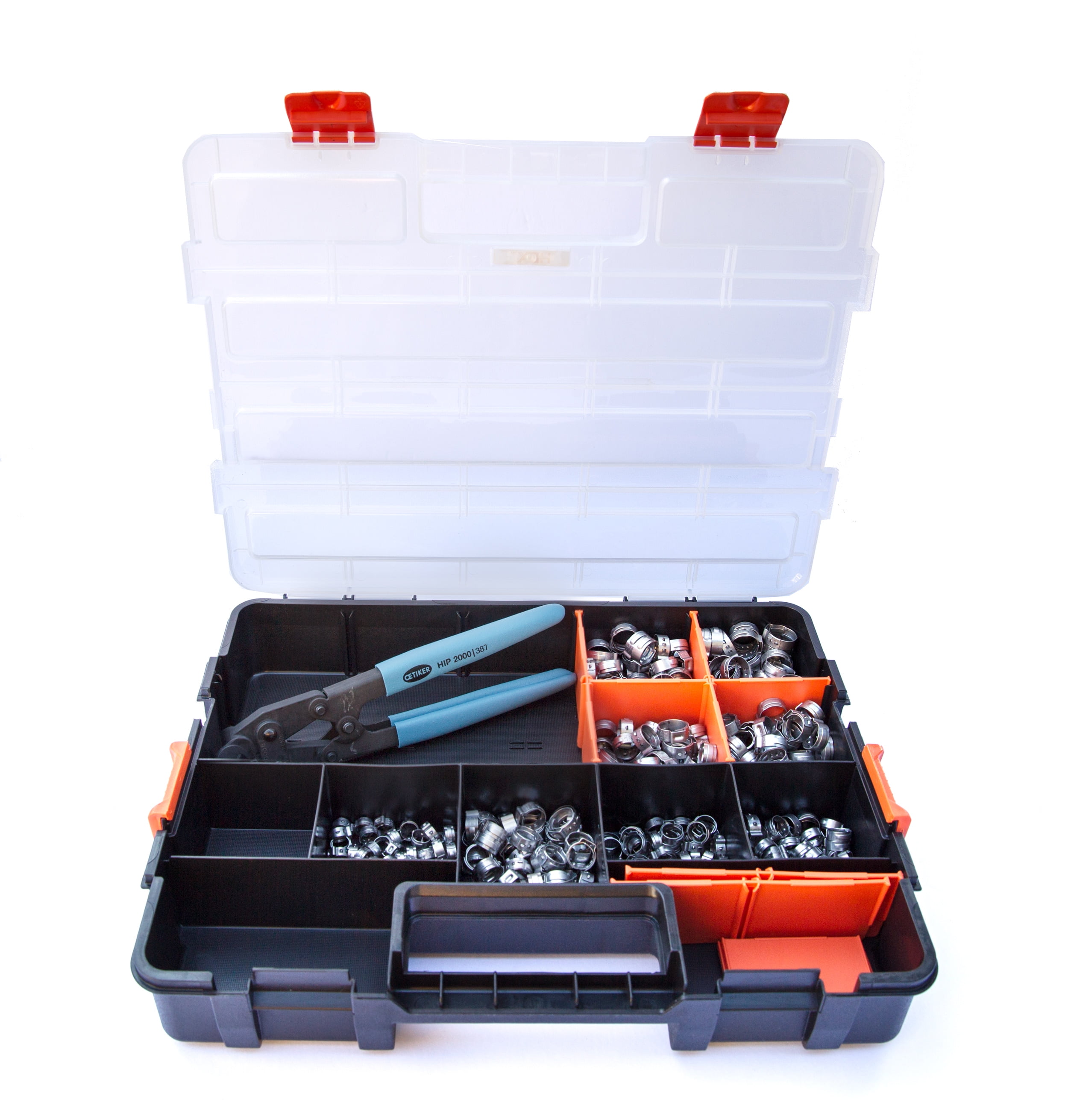 Oetiker StepLess® Clamp Kit 400 Clamps Covering an Inner Diameter Clamp