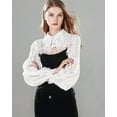 thumbnail image 3 of Detachable Dickey Blouse False Collar Half Shirt Blouse Collar Crop Top, 3 of 8
