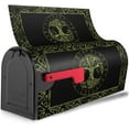 thumbnail image 2 of Yule Life of Tree Viking Celts Pagan Wicca Mailbox Covers Magnetic Mailbox Wraps Post Letter Box Cover Standard Oversize 21"X18"/25.5" X 21" Mailwrap Garden Home Decor, 2 of 6